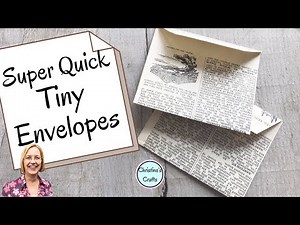 DIY Recycled Book Page Tiny Envelopes in minutes!