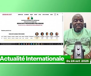 1.1M views · 25K reactions | C'est gâté sur Ouattara, les résultats de l'élection diffusés par erreur avant même le scrutin | Le Samouraï | Facebook