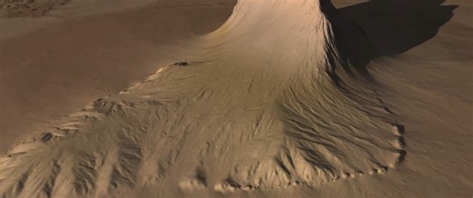 Jupiters Tortured Moon Io • 'Steeple Mountain' 12.1.26 • Animation created using data collected by the JunoCam imager aboard NASA's Juno spacecraft, this animation is an artist's concept that shows a view of a mountain on the Jovian moon Io. The data was recorded during close flybys of the moon in December 2023 and February 2024. The mountain, which the Juno science team has nicknamed "Steeple Mountain," is between 3 and 4.3 miles (5 and 7 kilometers) in height. One side of Steeple Mountain is i