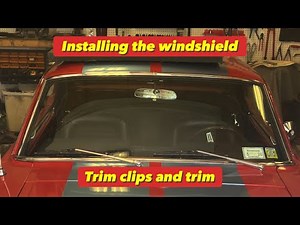 How to install the windshield trim clips and trim in my 1966 ford mustang