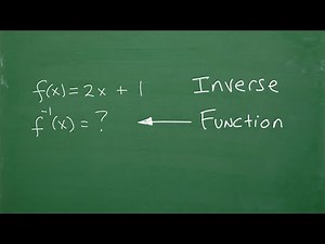Let’s Find The Inverse Function…Step-by-Step…..