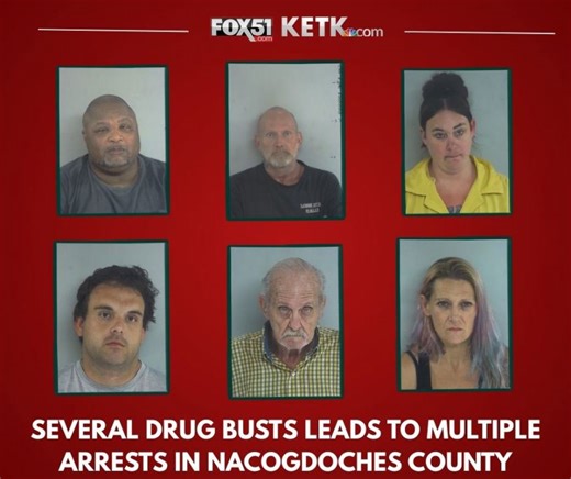 Several drug busts leads to multiple arrests in Nacogdoches County
