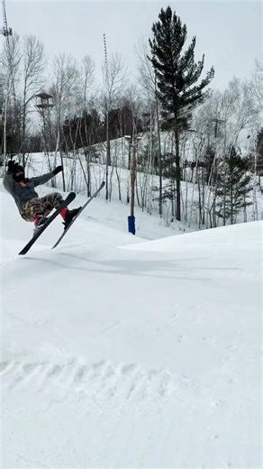 ⛷️Hilarious Ski Jump Fail 🎿 #skiing