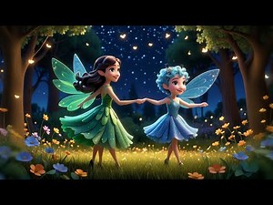 Five Little Fairies Twinkle at Night | Magical Bedtime Song for Kids | Fairy Rhymes and Baby Songs