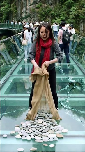 "China Glass Bridge Collapse | Terrifying Moment Captured!" #film #bullfarm #boao #greatwallofchina
