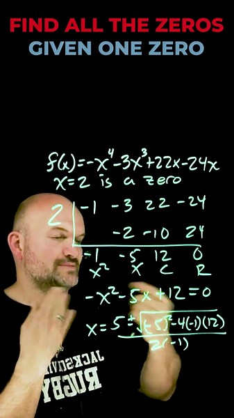 All zeros found with one simple method #math #polynomial #tutorial