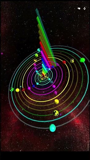 Space Jam Polyrhythm Music Pendulum Wave 3D #polyrhythm #pendulum #ambientmusic #ambient