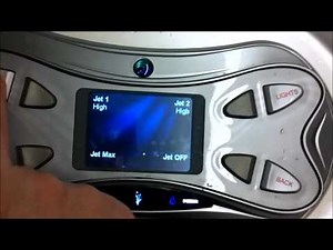 Hot Spring control panel operation how to use Jet Pump