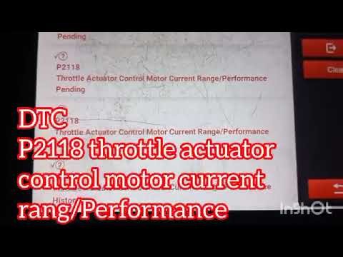 How to Fix p2118 Throttal actuator control moter current rang performance 2010 and 2011 rav 4 Toyota