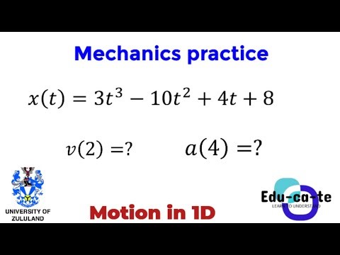 Motion in 1D - Practice problems