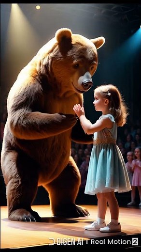 Little Girl Performs Magic with a Bear on AGT Stage 🐻✨