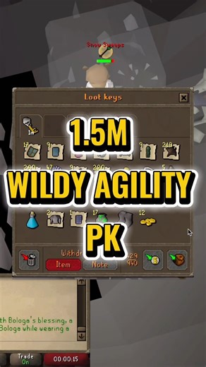 1.5M Wilderness Agility PK! 💀 | OSRS