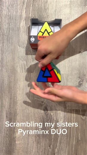 How would you rate Meffert’s Pyraminx Duo’s difficulty? #meffertspuzzles #mefferts #pyraminxcube #pyraminx #smarttoysandgames
