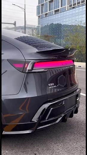 Tesla Model Y Juniper Stealth Grey-Full Body Kit #tesla #teslamodely #electricvehicle #electriccar