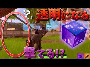 【フォートナイト】シャドウストーンの透明状態で武器が使えた!!
