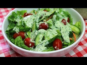 CREAMY CUCUMBER DRESSING!! REFRESHING SUMMER SALAD DRESSING RECIPE!!