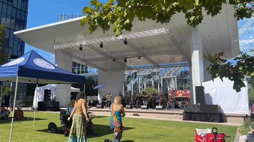 8.6K views · 65 reactions | Festival season kicks off at downtown’s newest event space at Carolyn G. Goodman Plaza at Civic Center. Downtown came alive with music from Jacob Smigel, B. Rose, The Dirty Hooks, and Home Cookin’ (shown in the video) plus tasty bites from local food trucks and brews by Able Baker Brewery Want in on the next one? See what’s coming up at lasvegasnevada.gov/discover nr | City of Las Vegas Government | Facebook