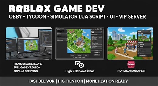 Malfarh: I will script roblox systems, lua scripting, fix bugs and add game features for $5 on fiverr.com