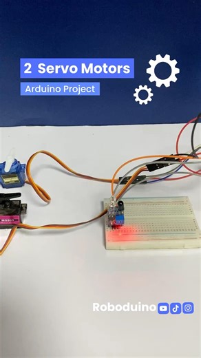 IR Sensor , Servo Motor & Arduino UNO ⚙️ #arduino #servo #irsensor #objectdetection #arduinoproject