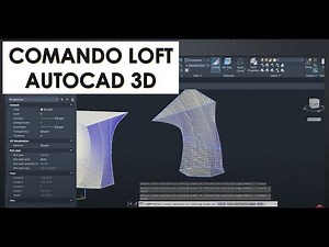 Comando Loft AutoCAD 3D | Con dos o mas poligonos