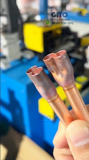 Copper Branch Y Joint Tube End Forming for VRF VRV Air Conditioning System