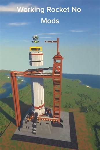 Working rocket #minecraft #fyp