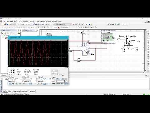 NON - INVERTING AMPLIFIER (OP-AMP ) EXPERIMENT USING MULTISIM