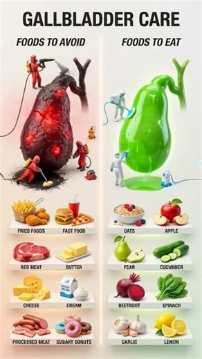 Gallbladder Care: Foods to Avoid vs Foods to Eat