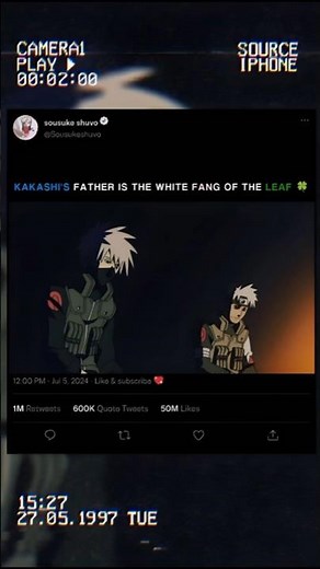 Behind the mask was a broken heart… his father’s death changed everything. #kakashi #naruto #anime