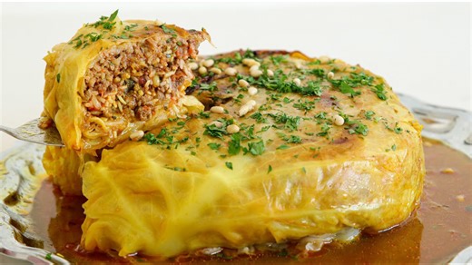 Stuffed Cabbage Cake Recipe