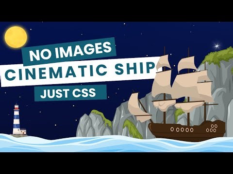 Pure CSS Pirate Ship Animation | No Libraries, No Frameworks