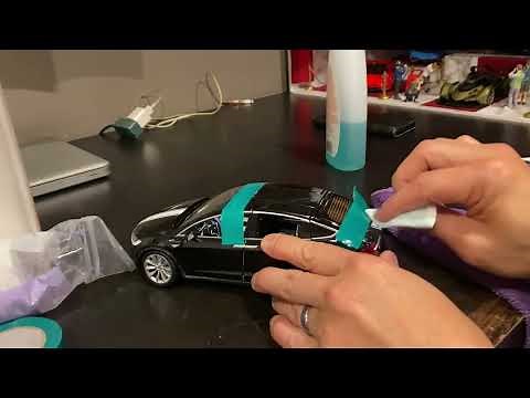 Removing decals from model cars