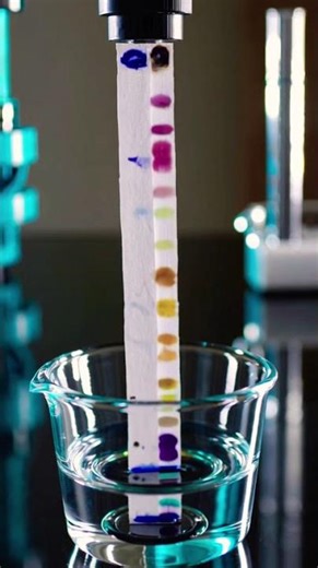 Paper chromatography with ink