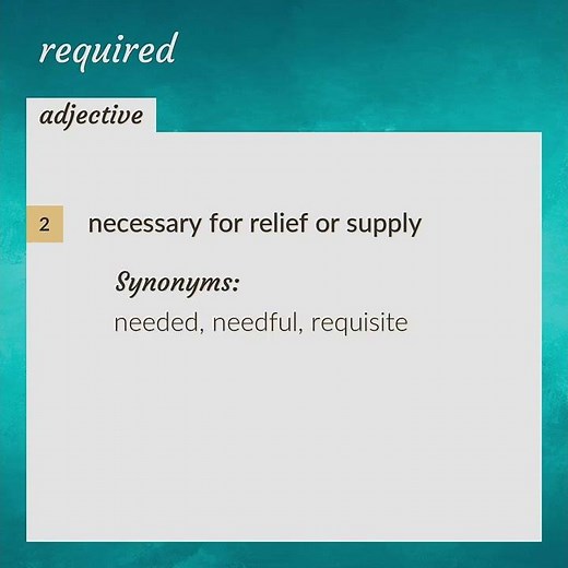 Required | meaning of Required