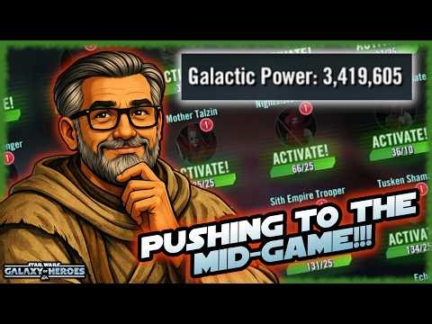 Going for 4 Million GP on my Free to Play Account!!! The Mid Game is Near...SWGOH