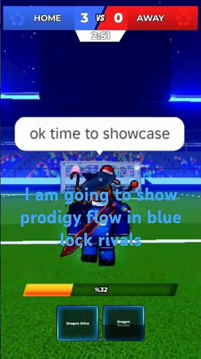 Showing prodigy flow in blue lock rivals