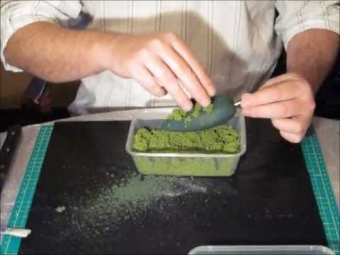Making Model Conifers from Floral Foam