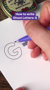 3.2M views · 10K reactions | How to write ghost letters: G | Made by Edgar | Facebook