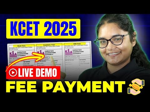💳 KCET 2025: Step-by-Step Guide to Fees Payment (Live Demo)