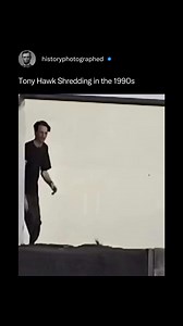 172K views · 522 reactions | Tony Hawk in the mid-'90s, casually landing kickflips and grinding rails in a local skate session. No slow-mo, no hype, just clean fundamentals and the relaxed style that defined street skating’s golden era. | History In Pictures | Facebook