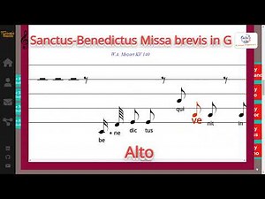 Sanctus Missa brevis in G - W.A. Mozart KV 140 - Alto