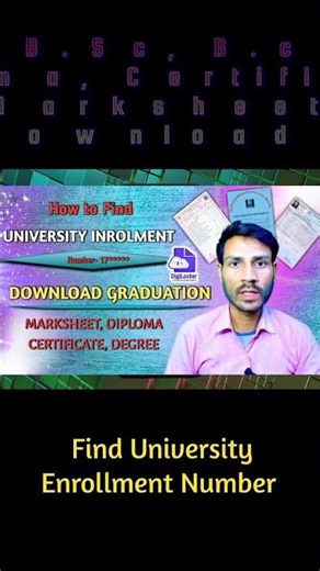 University enrolment number Kaise Dekhe #shorts