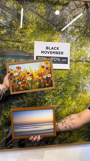 1.2K views | BLACK NOVEMBER na O2  Aproveite descontos imperdíveis de 20% a 70% OFF em quadros selecionados e transforme seus ambientes com arte e estilo. E tem mais: frete grátis para as regiões Sul e Sudeste!  Promoção válida por tempo limitado | O2 Arts | Facebook