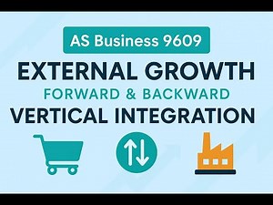 AS Business 9609 | Vertical Integration Explained | Forward & Backward – Advantages & Disadvantages