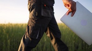 Agriculture Concept Farmer Overalls Walks Wheat Stock Footage Video (100% Royalty-free) 1097691943 | Shutterstock