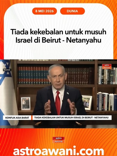 Perdana Menteri Israel Benjamin Netanyahu berkata tiada kekebalan untuk musuh Israel selepas satu serangan ke atas Beirut selatan mengorbankan komander Hezbollah. Tindakan itu meningkatkan tekanan ke atas gencatan senjata Lubnan. #AWANInews