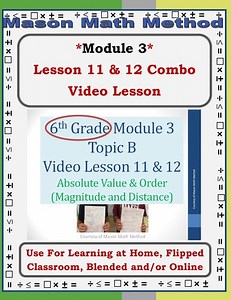 6th Grade Math Mod 3 Lesson 11-12 Video Lesson Absolute Value/Order Distance