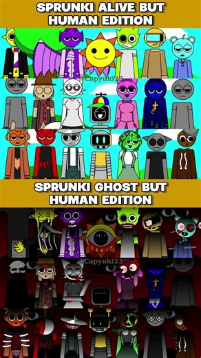 SPRUNKI HUMAN BUT ALIVE 🆚 GHOST 🔥🎮 #sprunki #スプランキー #roblox #shorts #gameplay #games #minecraft