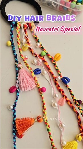 DIY Hair braids for Garba #navratrispecial #garba #hairaccessories