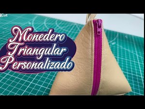 DIY - How to make a Triangular Coin Purse. Personalized. Project 55